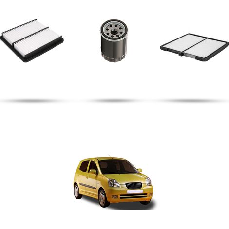 Kit tagliando 3 filtri compatibile con Kia Picanto I (SA) 1.1 LPG 48kw dal 2009 (1/5)