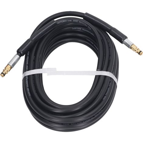 Tuyau haute pression 15 mètres 5800 PSI pour nettoyeur Karcher K2 K3 K4 K5, embouts inclus. (1/5)
