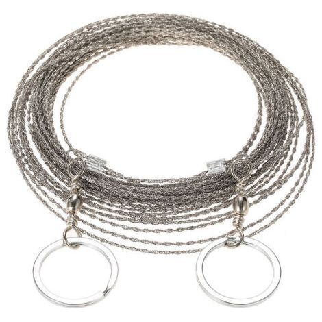 Scie à fil extérieure 10m – Acier inoxydable – Pour coupe bois et plastique – Léger et durable – Idéal randonnée et camping (1/4)