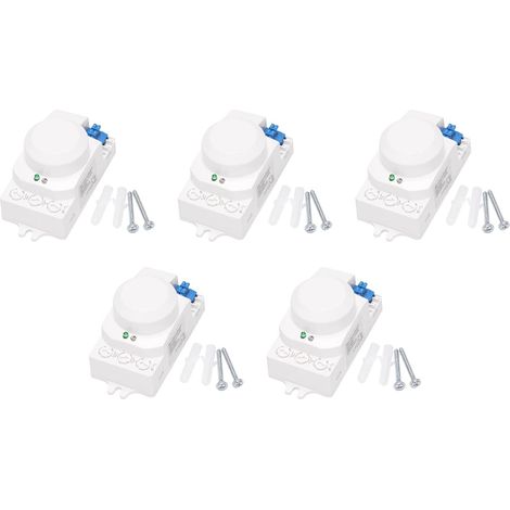 5X 5.8GHz HF Système LED Micro-Onde 360 Degrés Détecteur de Mouvement du Corps du Commutateur de Capteur de Mouvement (1/5)
