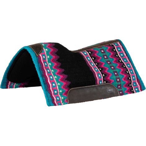 POOL'S Sottosella lana fondo in feltro 34x36 NERO ROSA CAVALLO (1/3)