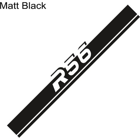 (Pour R56 - Noir mat) Bandes décoratives autocollantes pour capot de voiture, compatibles avec les accessoires de garniture de capot moteur Mini Cooper (1/5)