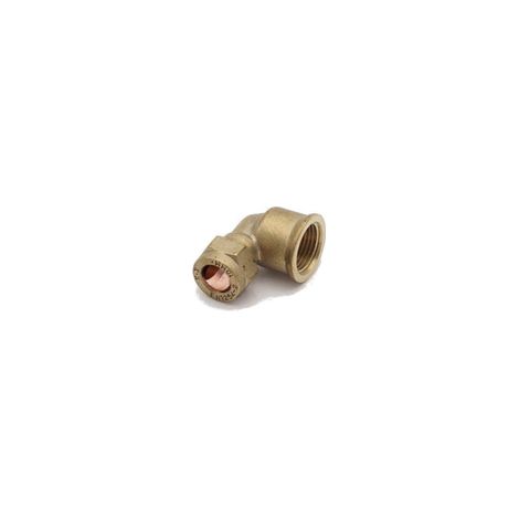 PrimaPlus 10mm x 3/8" Brass Compression Elbow - Pack of 10 (1/3)