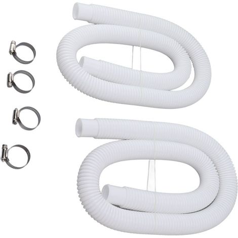 Tuyaux de rechange avec colliers de serrage pour pompes de piscine de 130, 135, 150 et 4 000 litres (1/5)