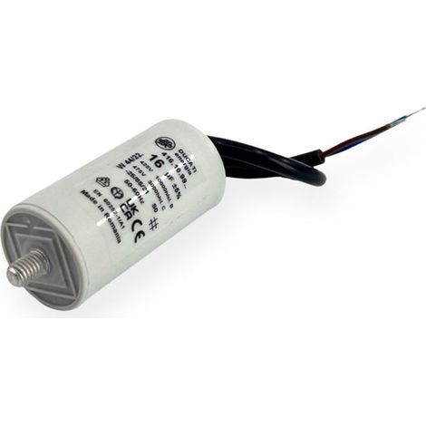 Condensateur permanent 16µF à câble - Ø36x70mm - DUCATI