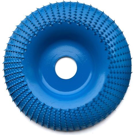 bleu Disque de ponçage pour meuleuse d'angle 125 x 22 mm, meule ronde, disque à polir pour le travail du bois (1/5)