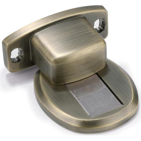 Heavy Duty - arrêt de porte magnétique - alliage de zinc bronze - empêche les impacts sur les murs - garder les portes intérieures ouvertes (1/5)