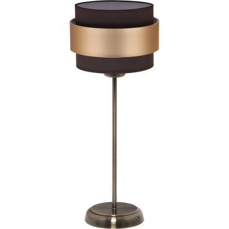 Sobremesa Bremen cuero/marrón/oro 39,5x16x21