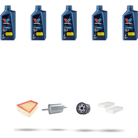 Kit tagliando 4 FILTRI e 5L OLIO compatibile con Renault Kangoo II 1.6 16V LPG 78kw Dal 2008 (1/5)