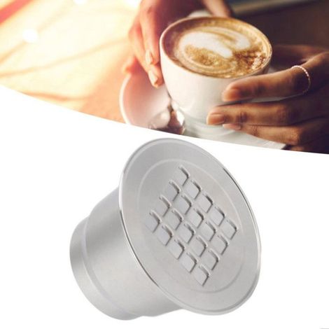 Sonew Kaffeekapsel, nachfüllbare Kaffeekapsel, wiederverwendbare Edelstahlkapsel mit Mahlwerk (1/5)