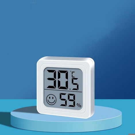 Thermo-hygromètre - Mesure Température Et Humidité - Pour Maison Bureau Voiture Chambre Bébé - Écran Numérique - ABS - 1 Pièce (1/4)