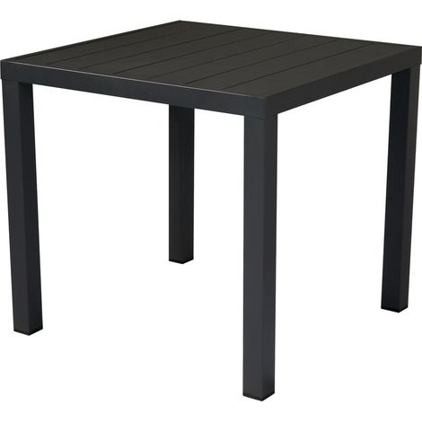 Tavolo Quadrato in Alluminio per Bar e Giardino Tavolo per Esterni Antracite (1/5)