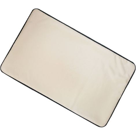 Filiyano-Tapis de protection en fibre de verre silicone ignifugé et résistant à la chaleur pour barbecue, cheminée et camping, 0,5 mm x 61 x 79 cm (24 (1/5)