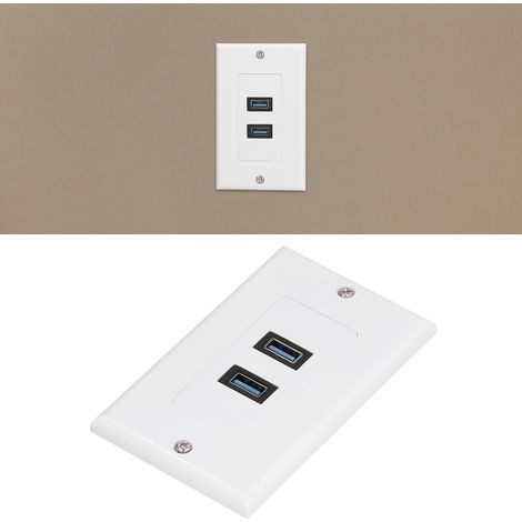 70 mm x 115 mm ABS-USB-3.0-Verbundwandgehäuse – 2 Anschlüsse für 5-Gbit/s-Hochgeschwindigkeitsübertragung und gleichzeitiges Laden (1/5)