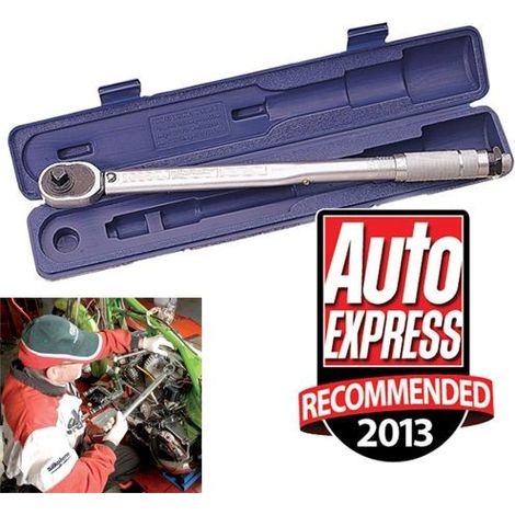 Draper 30357 1/2 Square Drive Reverible Head Ratchet Torque Wrench 475mm 9LB-FT