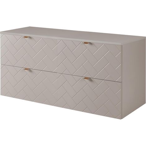 Mobile da bagno, Cashmere, 120 x 57 x 46 cm, Maniglie Dorate (1/5)