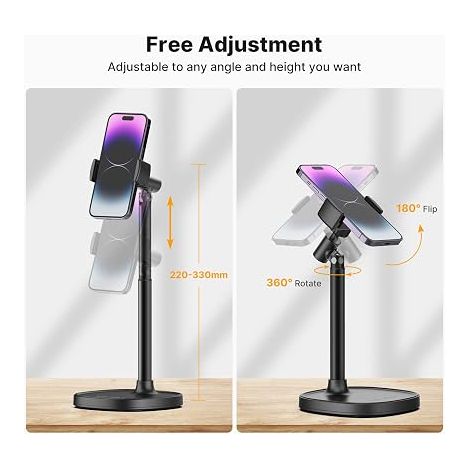 Support Telephone Bureau, Porte Telephone Réglable, Multi-Angle, Support Téléphone Video 17 16 15 14 13 12 11 S24 S23 S22 S21 (1/4)