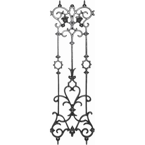 Deco Fer Forge – Panneau en fonte pour garde-corps – Hauteur 900mm – Largeur 280mm – À souder pour fixation durable – Résistance à la corrosion (1/3)