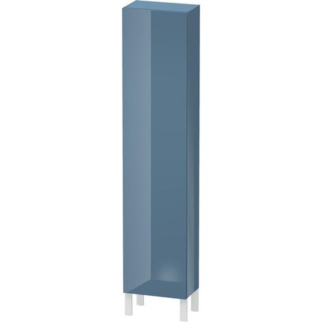 Armoire L-CUBE 400x243x1760mm ouverture droite bleu pierre brillant