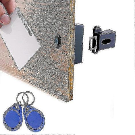 Serrures électroniques RFID pour tiroirs de meubles, serrure dissimulée à monter soi-même B (1/5)
