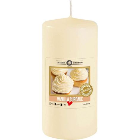 CERERIA DI GIORGIO Cero Profumato Vaniglia e Cupcake Beige 15 cm (1/2)