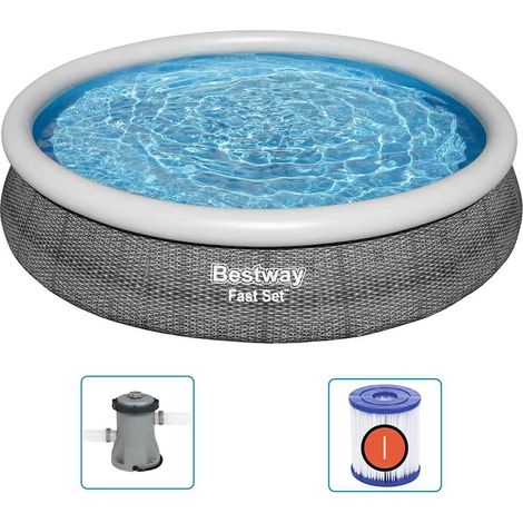 Maison Exclusive - Juego de piscina redondo 366x76 cm (1/5)
