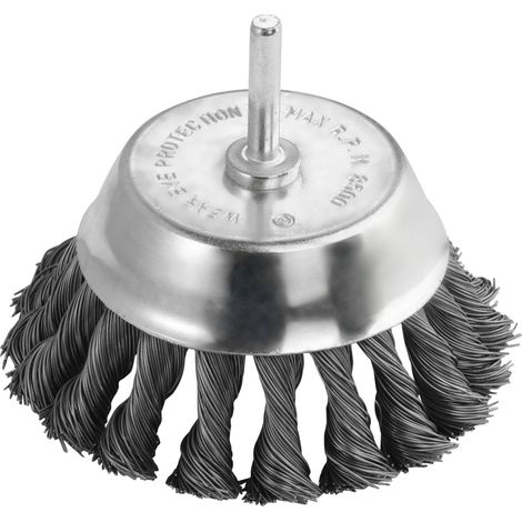 Brosse à godet en fil métallique torsadé Vorstahl 60 mm pour le décapage de peinture (1/5)