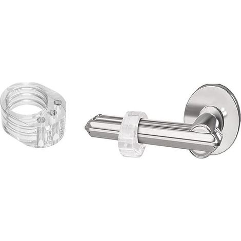 Jeu de 15 butoirs de porte transparents, protection murale et meuble en forme de O, amortisseurs discrets anti-chocs pour portes et meubles. (1/5)