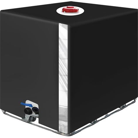 Bache pour Cuve 1000L, Bâche de Récupérateur d'eau de Pluie 1000 litres, Housse Protection, Accessoire Cuve 1000l,Anti-Poussière Anti-UV (116 x 100 x 120 cm) (D) (1/5)