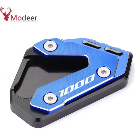 (1000 Bubk) Extension de béquille de moto, pied latéral, agrandisseur de plaque, accessoires compatibles pour Suzuki GSXR 600 GSX-R 750 GSX R 1000 1000R maxpower (1/4)