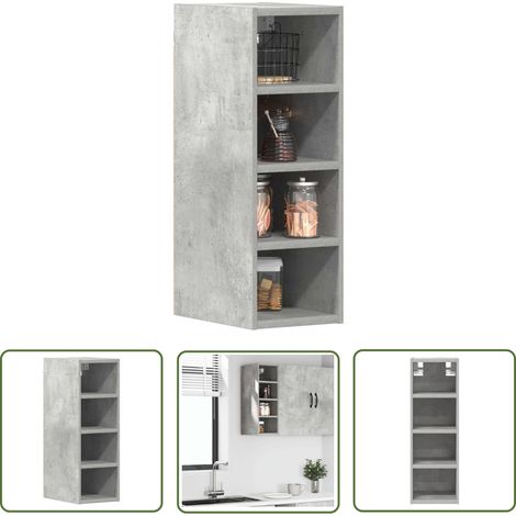 vidaXL Hängeschrank Betongrau 20x29,5x60 cm Holzwerkstoff (1/5)