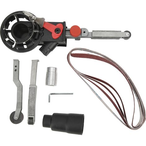 Adaptateur pour meuleuse d'angle de 15 mm vers ponceuse à bande, machine-outil à bande abrasive à vitesse variable (1/5)