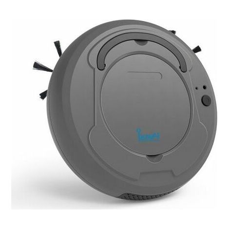 Aspirateur robot, Robot Laveur, Aspirateur robot 3 en 1, 1200MAH, 3W, 3.7V, Gris, KINSI