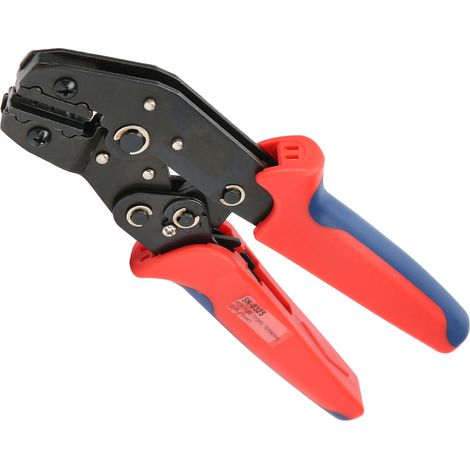 Mini-Crimpzange im europäischen Stil, Crimpzange für Aderendhülsen, 2-farbiger Griff, 20–14 AWG, SN-0325 (1/5)
