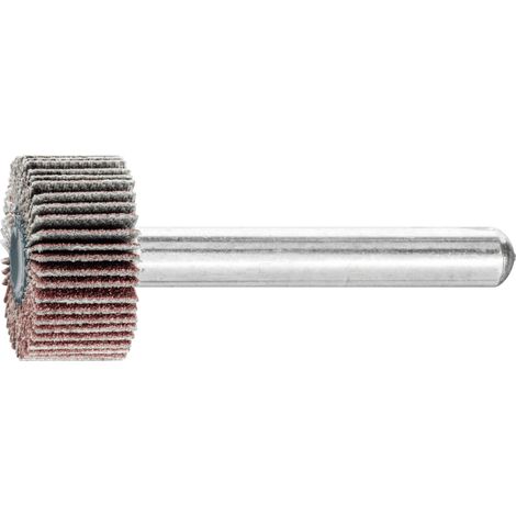 PFERD TOOLS Korund Fächerschleifer F Ø 20x10mm Schaft-Ø 6 mm A150 für Feinschliff und Finish 10 Stk (1/4)
