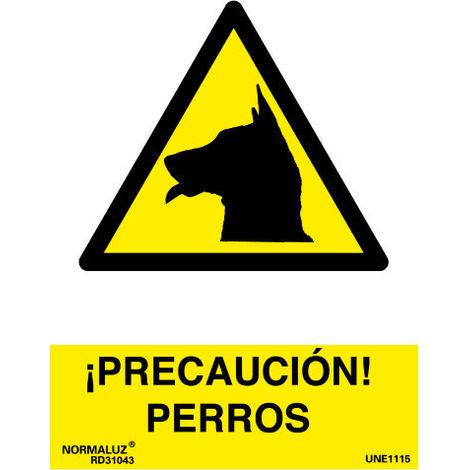 Panneau Danger Chiens Pvc Signalisation Danger Chiens - Normaluz