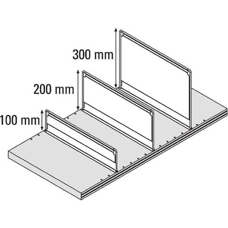 Séparations d'étagère 100x400mm BITO FTB41M