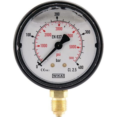 Manometro attacco inferiorediametro 63 0-400bar ¼" WIKA MA63400L04PLGF