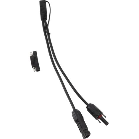 Câble adaptateur 10AWG vers SAE pour panneaux solaires, rallonge solaire SAE pour automobiles et motos, 0,35 m, noir (1/5)
