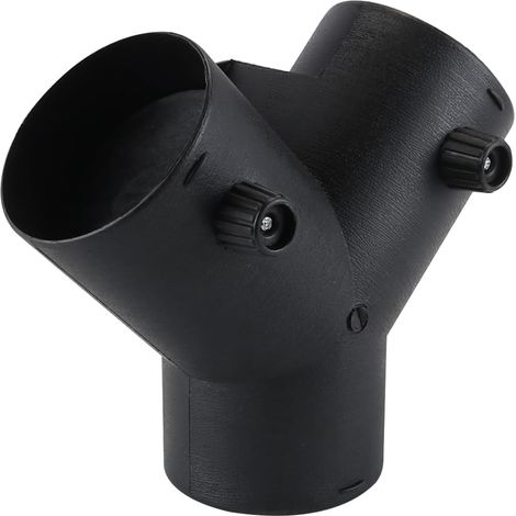 75mm Type Y Duct Connection Air Heater Diesel Auxiliary Heater Accessories With Double Regulation Valve 3-Way Hot Air Outlet