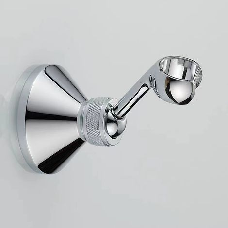 (Argent)Support De Douche Mural Support Mural Pour Douchette orientable 360°pour douchette ou pommeau de douche