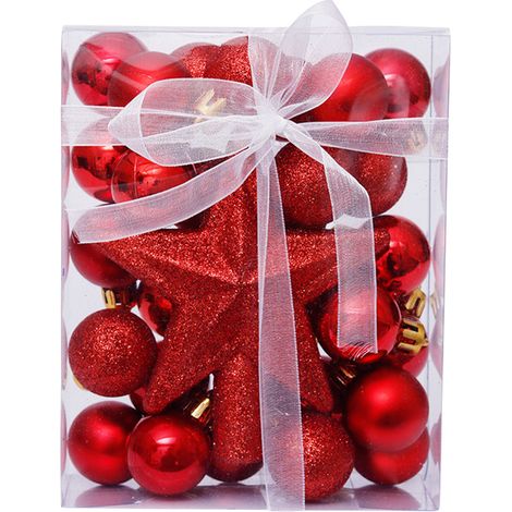 Boule De Noel - 30 Pièces Boules Décoratives Arbre De Noël En Plastique Incassable - Pour Fête De Fin D Année Mariage Fête Familiale - Lot (1/5)