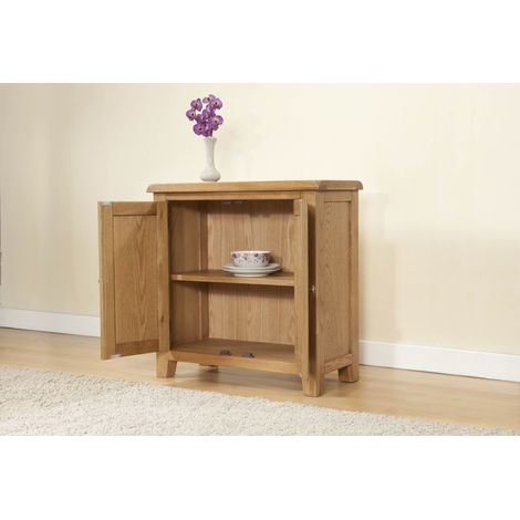 Shrewsbury Small Cabinet with 2 Doors - L35 x W75 x H75 cm - Oak