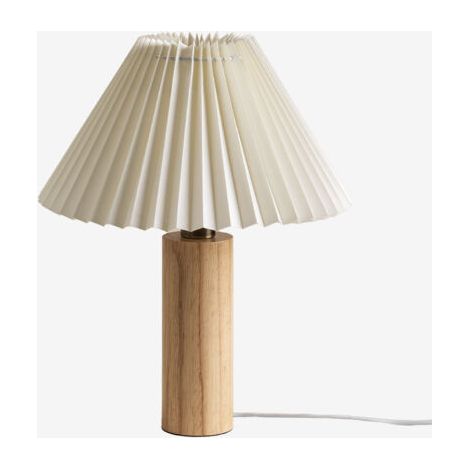Lámpara de Mesa en Madera de Caucho Gaines SKLUM (1/5)