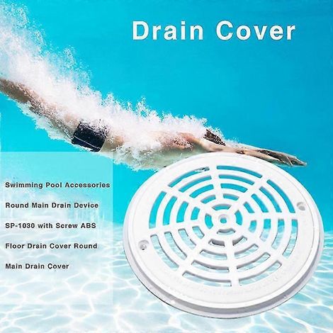 Couvercle de filtre à eau de piscine, dispositif de vidange rond, orifice de vidange principal au sol (1/4)