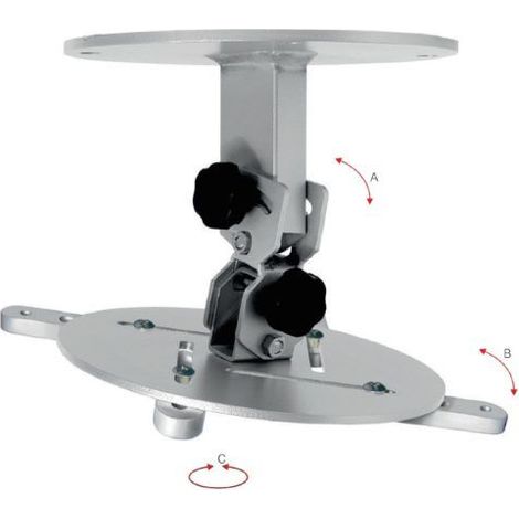 Swatch - Soporte de techo para proyector (carga máxima 20 kg), plateado