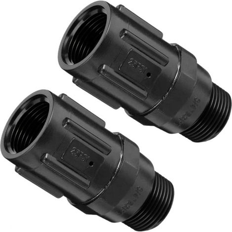 Réducteur de pression 25 PSI – 3/4 pouces – Compatible systèmes d'irrigation goutte à goutte – Vanne à faible débit - 25psi (1/5)