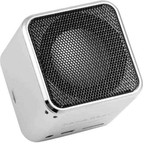 MUSICMAN BT-X2 Mini altavoz Bluetooth con transmisión inalámbrica de audio Plata