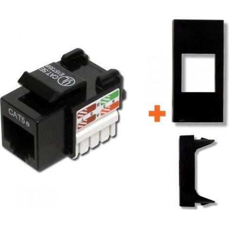 Intellinet presa di rete cat.6 utp serie legrand vela nero nera  rj45