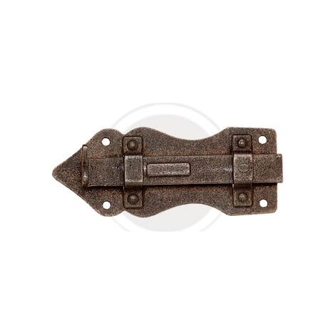 25 pz catenaccio catenacciolo art 46006 80x40 mm ferro vecchio rustico antico (1/2)